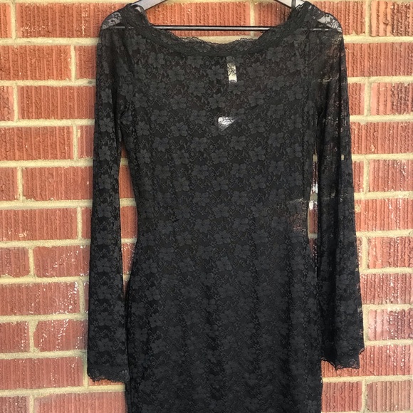 Free People Black Lace dress - Picture 5 of 5